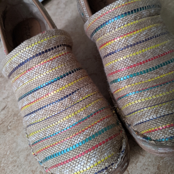 Woven Clogs with Coloured Stripes - Picture 2 of 10